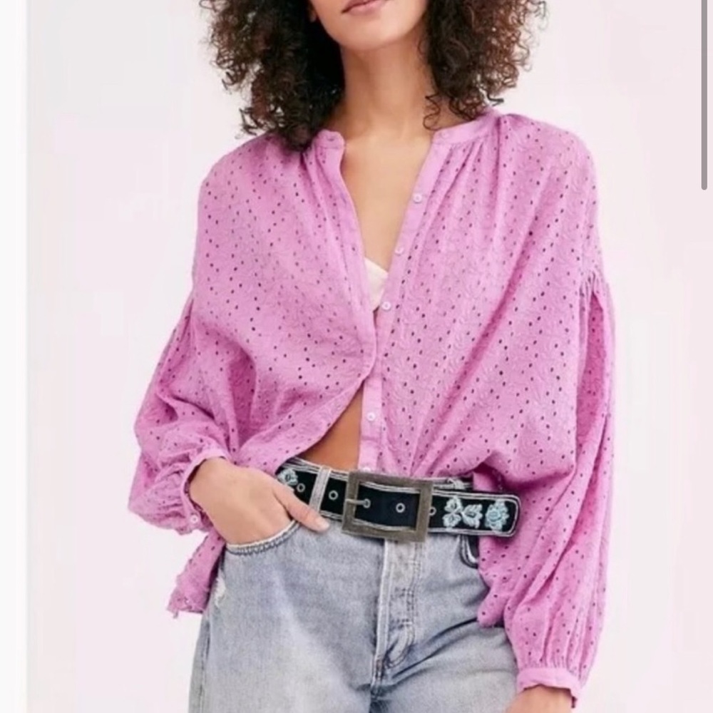 Free People Maddison eyelet top